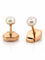 Boucles d'oreilles Boucles d'oreilles puces en or rose et perles fines 58 Facettes 90474