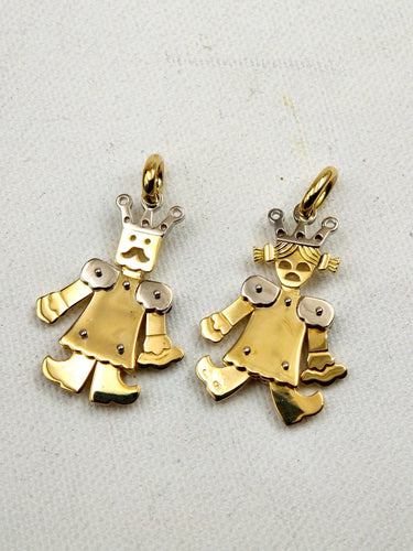 Pendentif Pomellato Re e Regina - Pendentifs en or 18 ct et diamants 58 Facettes 1