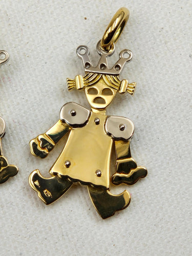 Pendentif Pomellato Re e Regina - Pendentifs en or 18 ct et diamants 58 Facettes 1