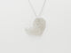 Collier Collier - Pendentif cœur en or blanc et diamants 58 Facettes 18310