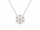 Collier Collier flocon de neige en or blanc et diamants 58 Facettes 21121