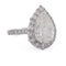 Bague 52 Bague goutte en or blanc 18 kt et diamants 58 Facettes AN390 (000719)