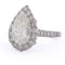 Bague 52 Bague goutte en or blanc 18 kt et diamants 58 Facettes AN390 (000719)