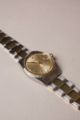 Montre Rolex - Montre Datejust 1601 en acier et or jaune 58 Facettes MONTRE-028