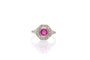 Bague 55 Bague Art déco rubis et diamants en platine 58 Facettes 25722