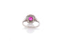 Bague 55 Bague Art déco rubis et diamants en platine 58 Facettes 25722