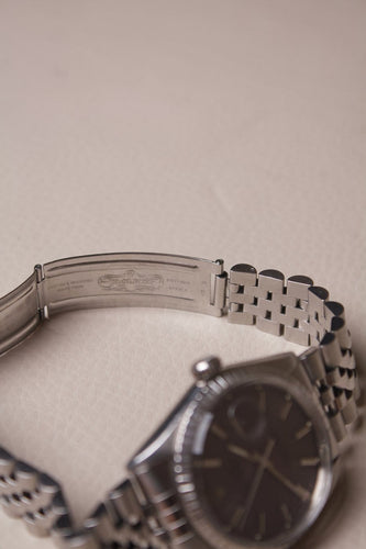 Montre Rolex Datejust - Montre 1603 en acier cadran lavande 58 Facettes MONTRE-029