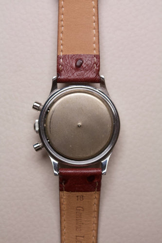 Montre Universal Genève Compax - Montre chronographe en acier cadran crème 58 Facettes MONTRE-032