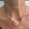 Collier Scavia - Collier en or jaune 18 ct avec corail rose et diamants 58 Facettes 28810