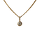 Collier pendentif en or jaune et diamant 0,1 carat