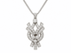 Collier Collier pendentif en platine et or blanc avec diamants 58 Facettes 31840