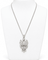 Collier Collier pendentif en platine et or blanc avec diamants 58 Facettes 31840