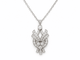 Collier Collier pendentif en platine et or blanc avec diamants 58 Facettes 31840