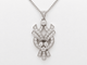 Collier Collier pendentif en platine et or blanc avec diamants 58 Facettes 31840