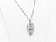 Collier Collier pendentif en platine et or blanc avec diamants 58 Facettes 31840