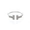 Tiffany & Co. T Wire - Or blanc 18 ct et diamants 58 Facettes o7wfgs429t