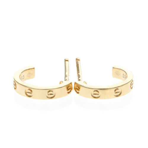 Boucles d'oreilles Cartier Love - Boucles d'oreilles créoles en or rose 58 Facettes mo8osf1qsc