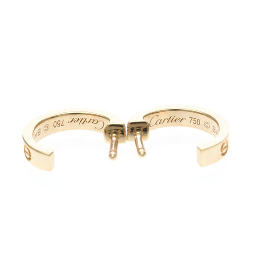 Boucles d'oreilles Cartier Love - Boucles d'oreilles créoles en or rose 58 Facettes mo8osf1qsc