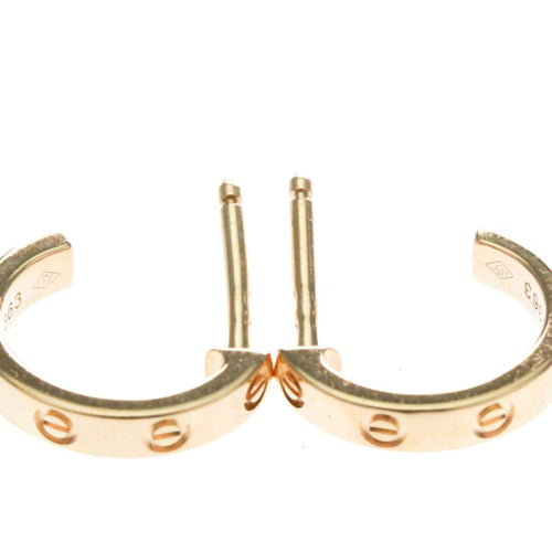 Boucles d'oreilles Cartier Love - Boucles d'oreilles créoles en or rose 58 Facettes mo8osf1qsc