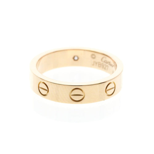 Cartier Love Wedding Band 1 Diamond 18K Rose Gold with Diamond 58 Facettes uichwjjso7