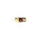 Bague bandeau en or jaune et tourmaline rubellite