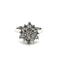 Bague 55 Bague cocktail rosette en or blanc et diamants 58 Facettes 50518