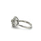 Bague 55 Bague cocktail rosette en or blanc et diamants 58 Facettes 50518
