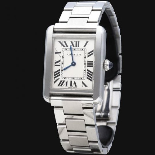 Montre Cartier - Montre Tank Solo avec bracelet en acier 58 Facettes MT47630
