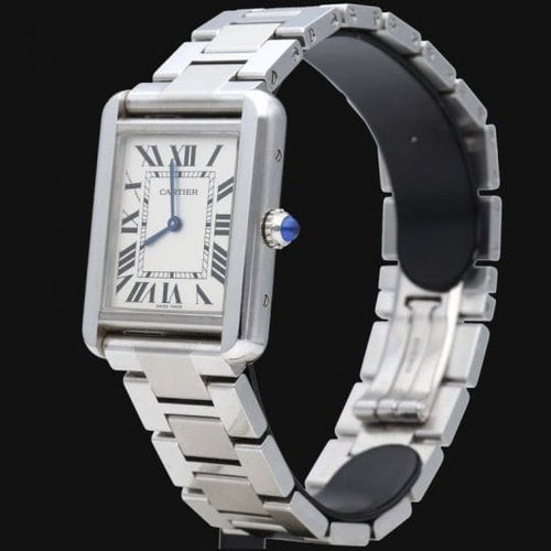 Montre Cartier - Montre Tank Solo avec bracelet en acier 58 Facettes MT47630