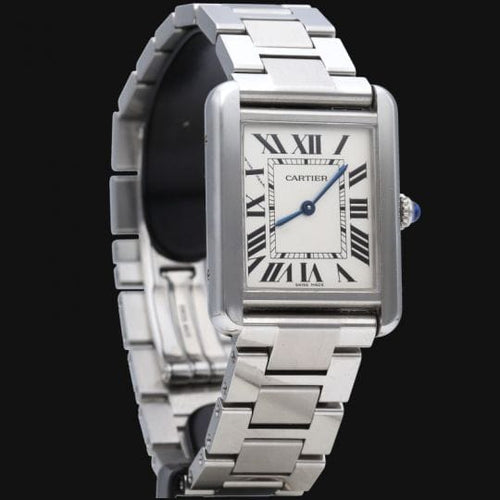 Montre Cartier - Montre Tank Solo avec bracelet en acier 58 Facettes MT47630
