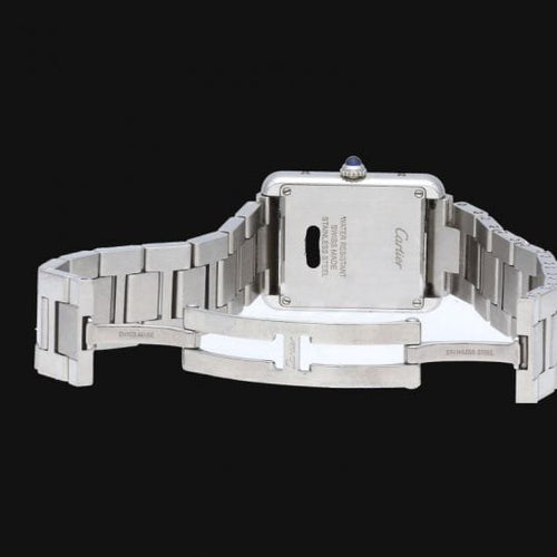 Montre Cartier - Montre Tank Solo avec bracelet en acier 58 Facettes MT47630