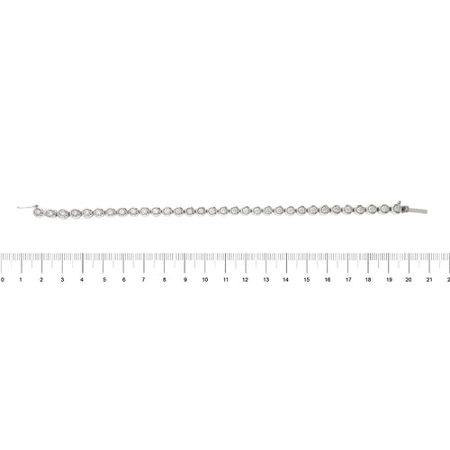 Bracelet Bracelet tennis en or blanc 18 ct et diamants 2,88 ct 58 Facettes 32422