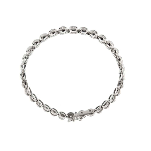 Bracelet Bracelet tennis en or blanc 18 ct et diamants 2,88 ct 58 Facettes 32422