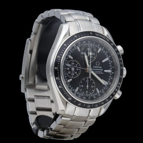 Montre Omega - Montre Speedmaster Day-Date Chronograph en acier 58 Facettes MT48230