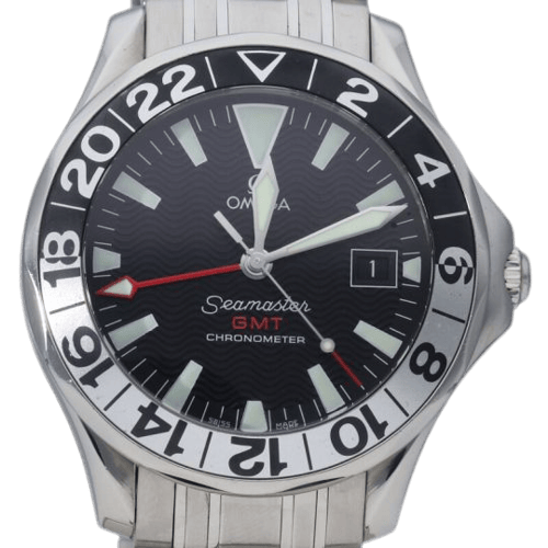 Montre Omega - Montre Seamaster Diver 300M GMT 50e anniversaire en acier 58 Facettes MT48211