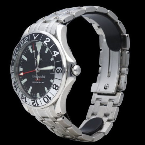 Montre Omega - Montre Seamaster Diver 300M GMT 50e anniversaire en acier 58 Facettes MT48211