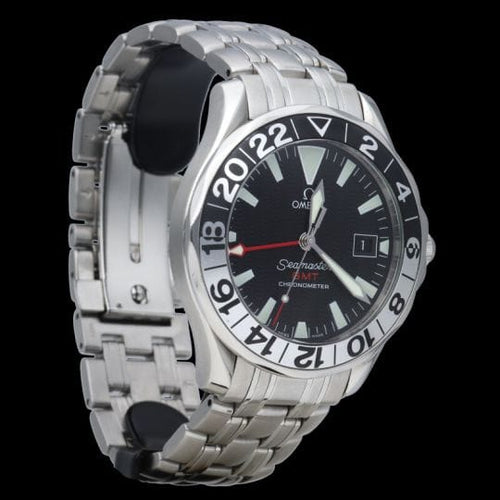 Montre Omega - Montre Seamaster Diver 300M GMT 50e anniversaire en acier 58 Facettes MT48211