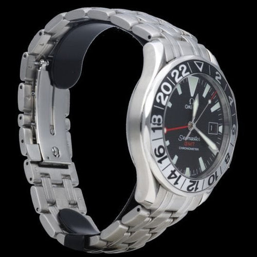 Montre Omega - Montre Seamaster Diver 300M GMT 50e anniversaire en acier 58 Facettes MT48211