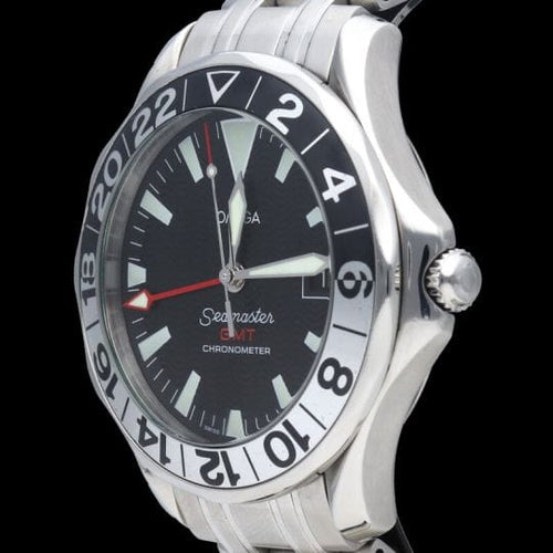 Montre Omega - Montre Seamaster Diver 300M GMT 50e anniversaire en acier 58 Facettes MT48211