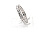 Bague 53 Alliance américaine en or blanc 18 carats et diamants 58 Facettes 24083