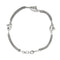 Bracelet Amo - Bracelet double maille pop-corn en or blanc 18 ct 58 Facettes 33127