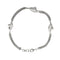 Bracelet Amo - Bracelet double maille pop-corn en or blanc 18 ct 58 Facettes 33127