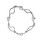 Bracelet Amo - Bracelet double maille pop-corn en or blanc 18 ct 58 Facettes 33127
