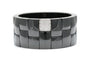 Bracelet Bracelet contemporain en céramique, or blanc et diamants 58 Facettes B943