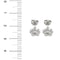 Boucles d'oreilles Boucles d’oreilles fleur - Puces en or blanc 18 ct et diamants 58 Facettes 27897
