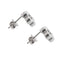 Boucles d'oreilles Boucles d’oreilles fleur - Puces en or blanc 18 ct et diamants 58 Facettes 27897