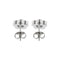 Boucles d'oreilles Boucles d’oreilles fleur - Puces en or blanc 18 ct et diamants 58 Facettes 27897