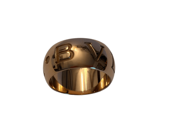 Bvlgari Monologo - Bague large en or rose