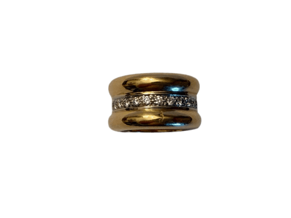 Pomellato Tubolare - Bague en or jaune et diamants