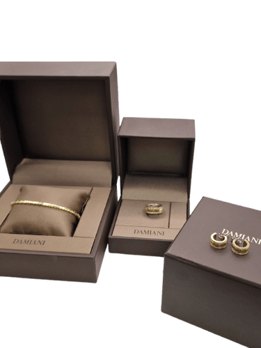 Boucles d'oreilles Damiani Belle Époque - Parure en or jaune 18 ct et diamants 58 Facettes CV-128